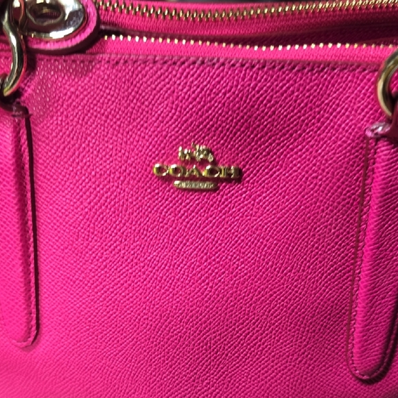 Coach Fuchsia Satchel Bag - Picture 2 of 5